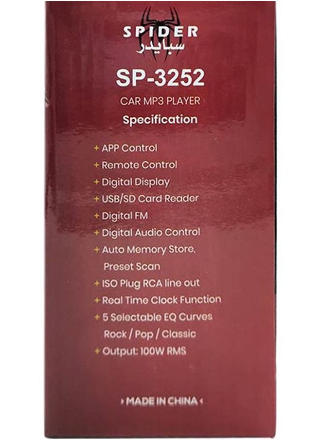 SPIDER - Multimedia Car Dash Board Bluetooth Audio MP3 Player Stereo Support USB, FM, TF, AUX, Micro SD Card with Remote Control - Image 1
