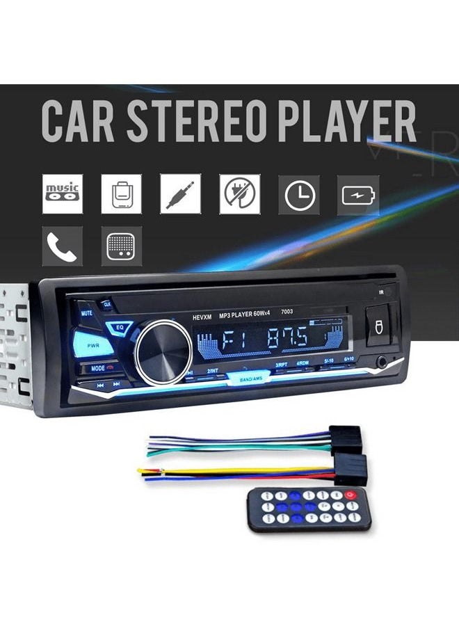SPIDER - Multimedia Car Dash Board Bluetooth Audio MP3 Player Stereo Support USB, FM, TF, AUX, Micro SD Card with Remote Control - Image 1