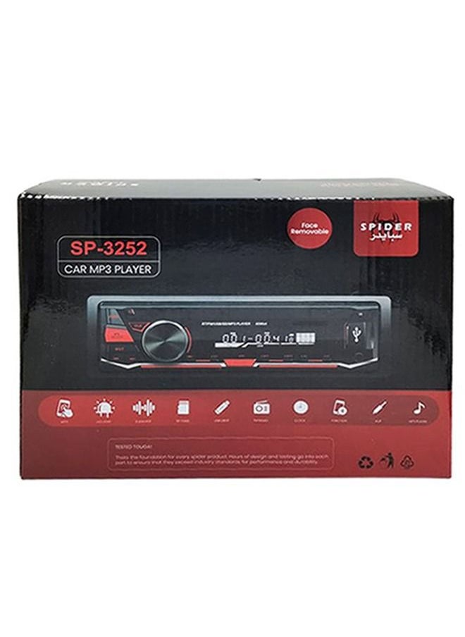 SPIDER - Multimedia Car Dash Board Bluetooth Audio MP3 Player Stereo Support USB, FM, TF, AUX, Micro SD Card with Remote Control - Image 1