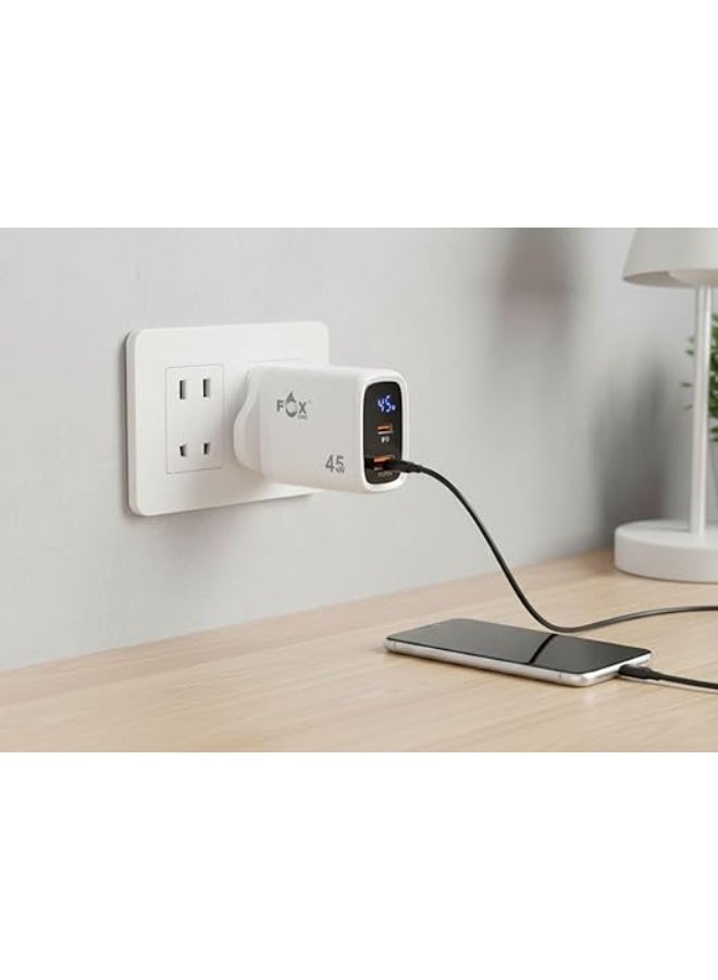 Fox Core USB charger, 45W, USB-C, compatible with smartphones, with two ports - Image 4