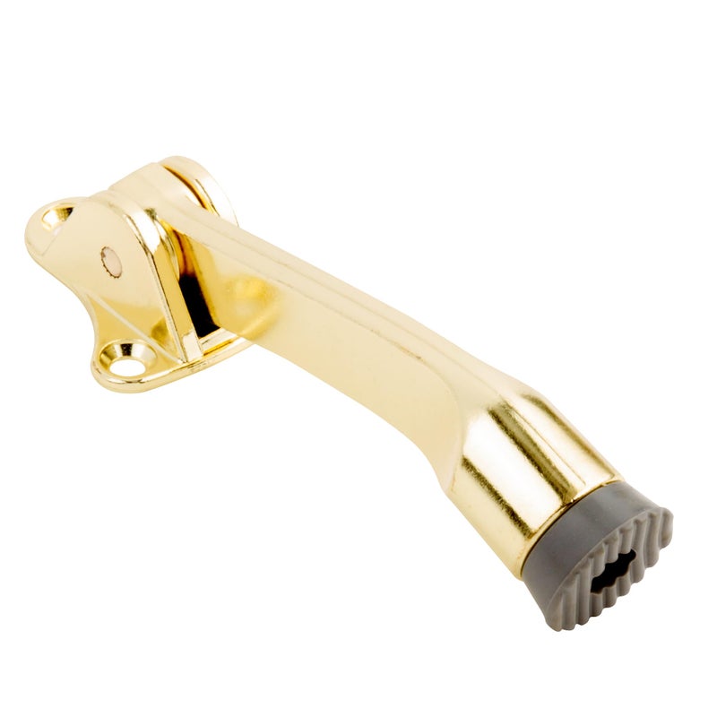 National Hardware N184259 V238 Kickdown Door Stop in Brass4 Inch