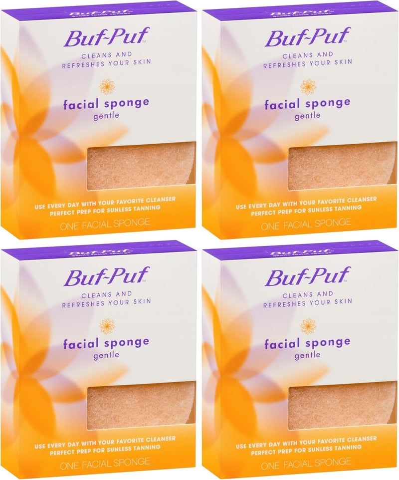 Buf-Puf Buf Puf Gentle S Gentle Facial Sponge Pack of 4 Multi - Image 1