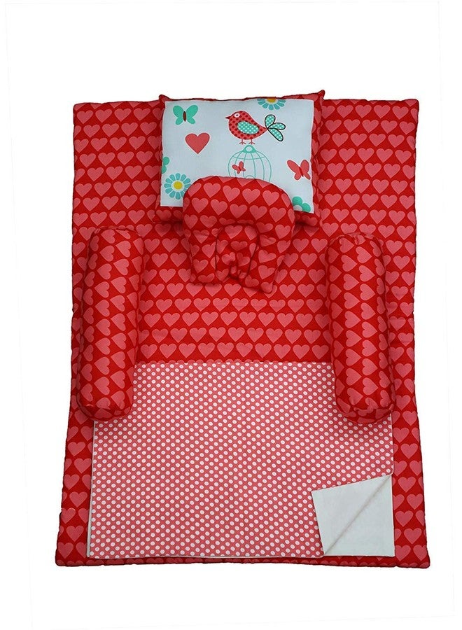 U-GROW Soft and Comfortable New Born Baby Bedding Set/Crib Set with Bed Sheet,Duvet Cover,U-Pillow,Two Boosters,Two Bed Protector Sheet(0-3 Years)(Perfect Gift for New Born Baby) - Image 2