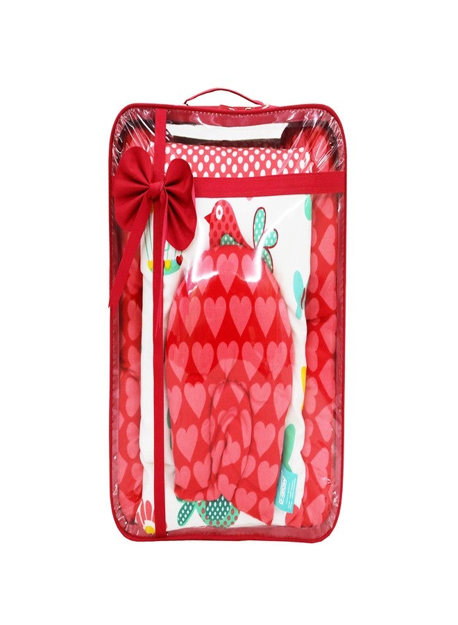 U-GROW Soft and Comfortable New Born Baby Bedding Set/Crib Set with Bed Sheet,Duvet Cover,U-Pillow,Two Boosters,Two Bed Protector Sheet(0-3 Years)(Perfect Gift for New Born Baby) - Image 5