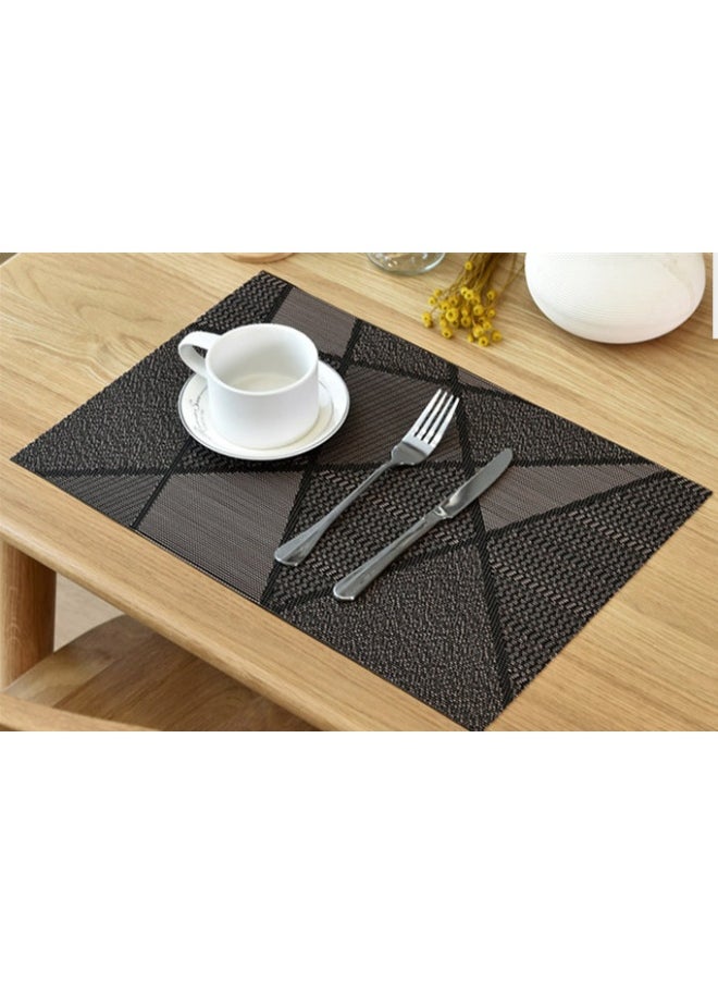 NIBEMINENT 4pcs Non-washable Heat Insulation Mat Kitchen Cleaning Cloth Waterproof Mat Fabric Placemat  - Image 1