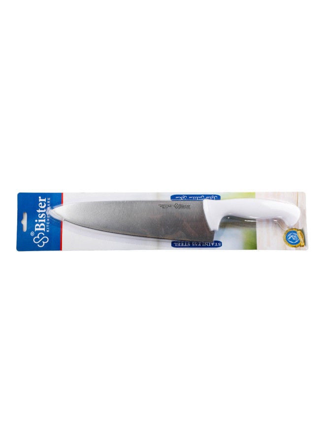 Bister Kitchen Chef Knife High Stainless Steel 3.0 mm thickness Chinese Chopping Knife Kitchen chef knives with White Color Handle for Home and Restaurant Size 14" - Image 4