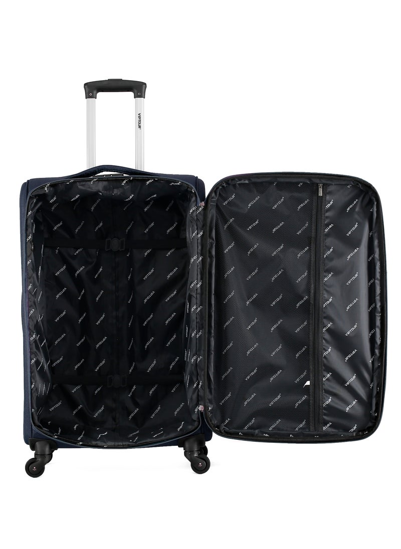 VIPTOUR - 4 Piece Softside 4 Wheels Trolley Luggage Set With Number Lock 20,24,28,32 Inches - Image 1