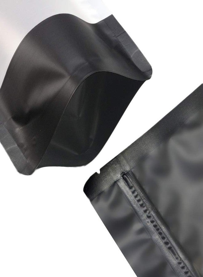 QQ Studio 100 Matte Metallic Color with Frosted Window Display Stand-Up Resealable QuickQlick Bags (6.3" x 9.4", Matte Black) - Image 3