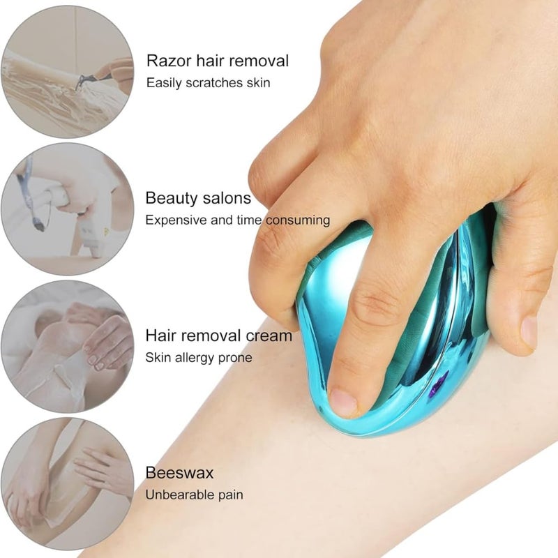 Tech King 𝟏𝟓 𝐘𝐄𝐀𝐑𝐒 𝐖𝐀𝐑𝐑𝐀𝐍𝐓𝐘 EasyGlide Crystal Hair Remover – Full Body Painless Hair Eraser for Men & Women | Safe, Reusable & Travel-Friendly Solution for Smooth, Hair-Free Skin - Image 5