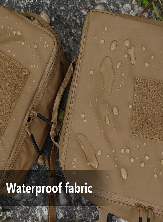 PETAC GEAR 4 PCS Tactical Modular Packing Cubes with Waterproof Material, Large Capacity Storage Bag, Easy Clean Outdoor Travel Organize Storage Pouches Bags, CB, Large - Image 2