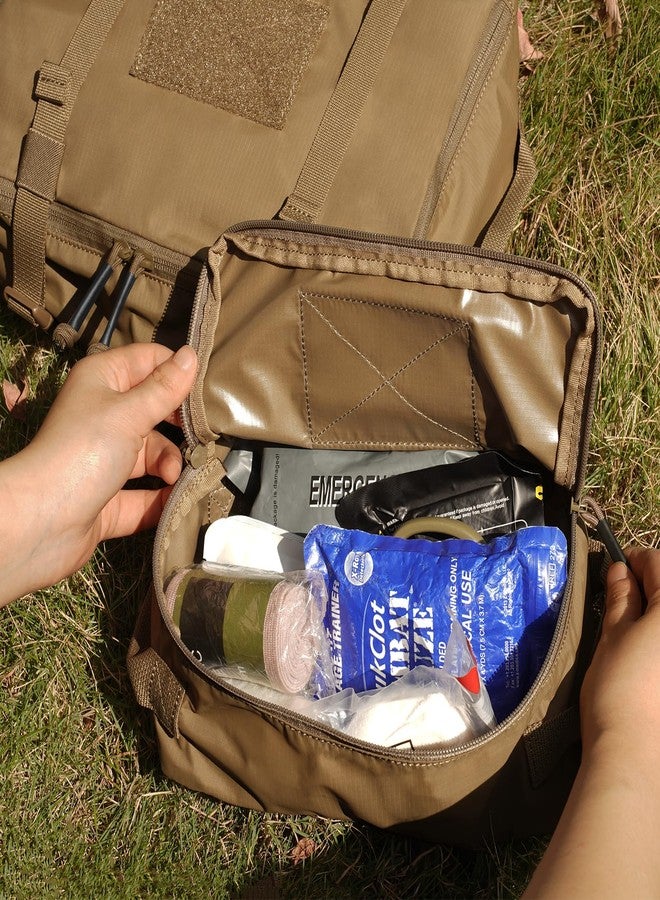 PETAC GEAR 4 PCS Tactical Modular Packing Cubes with Waterproof Material, Large Capacity Storage Bag, Easy Clean Outdoor Travel Organize Storage Pouches Bags, CB, Large - Image 5