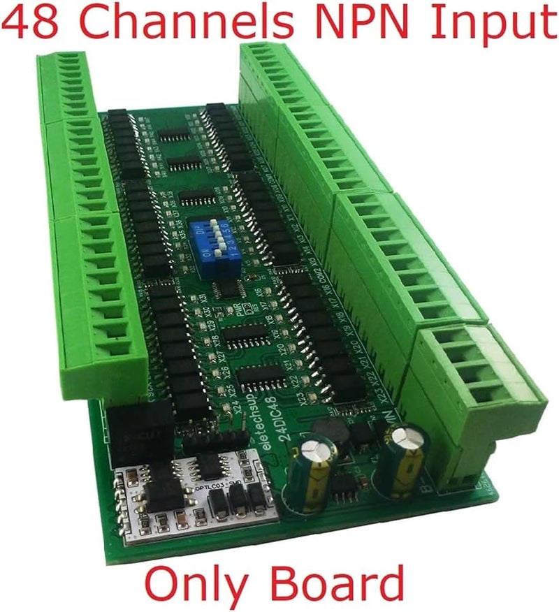 48CH NPN مدخل معزول بصريًا لوحة تجميع رقمية للتبديل وحدة RS485 Modbus RTU DC 12V 24V - Image 2