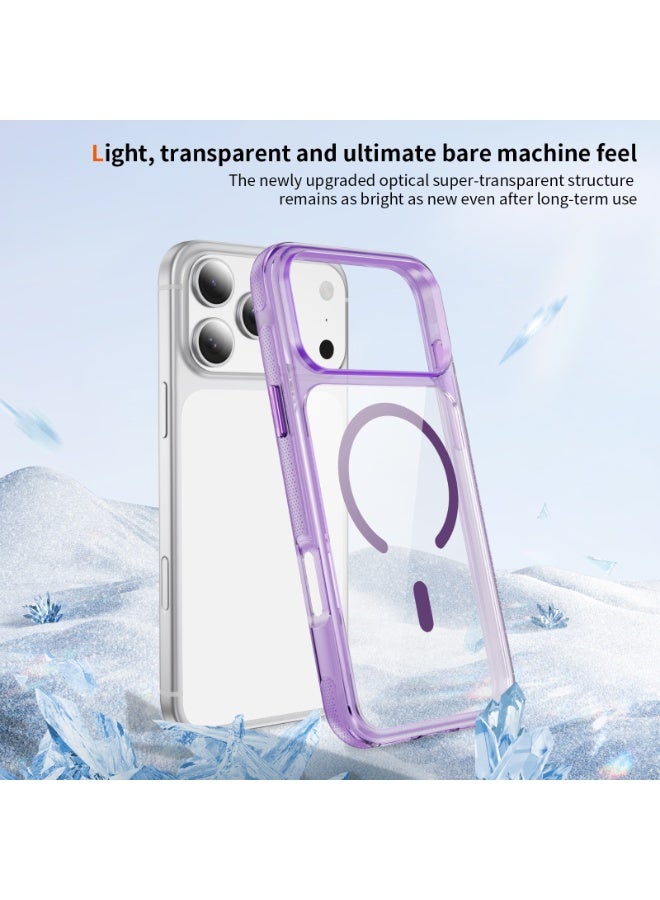 Malaksky For iPhone 17 Pro Case, Heavy Duty Shockproof Protection Phone Cases, Anti-Drop, Dual Layer Transparent Protective Cover Compatible with iPhone 17 Pro, 6.3 inch, Crystal Purple - Image 5