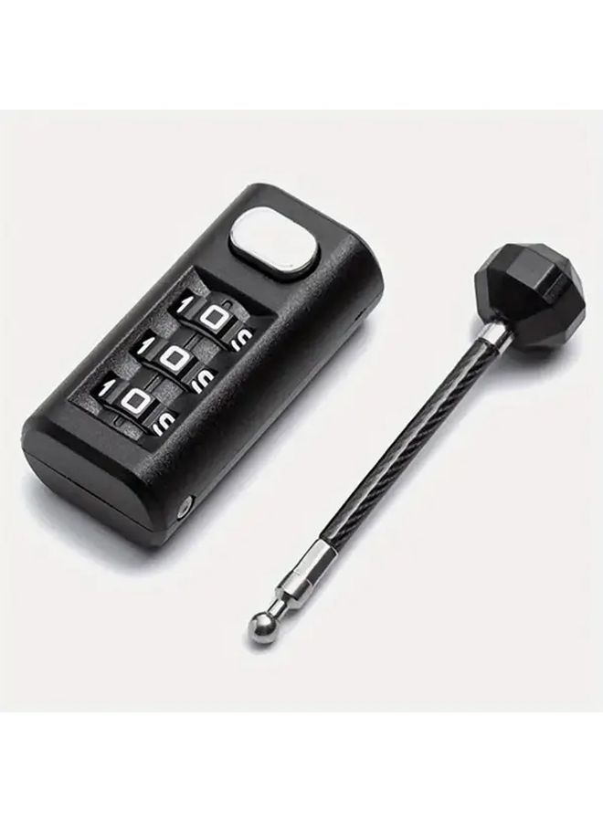 3 Digit Combination Padlock For Backpacks Suitcases Lockers Travel - Image 3