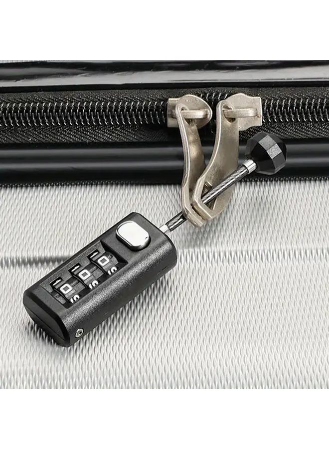 3 Digit Combination Padlock For Backpacks Suitcases Lockers Travel - Image 2