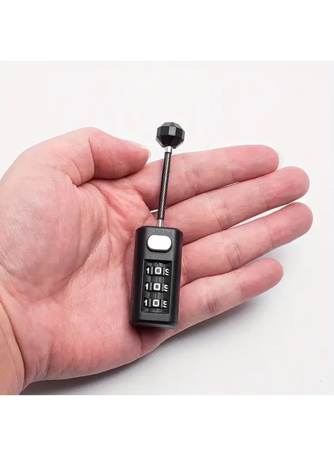 3 Digit Combination Padlock For Backpacks Suitcases Lockers Travel - Image 1