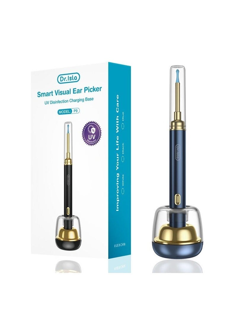 Dr. Isla P9 Smart Visual Ear Cleaning Tool – Wireless Endoscope with HD Camera (Blue)