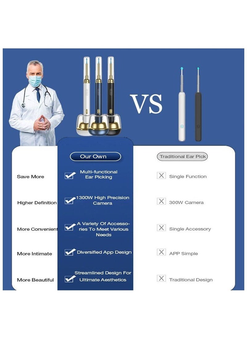 Dr. Isla P9 Smart Visual Ear Cleaning Tool – Wireless Endoscope with HD Camera (Blue)