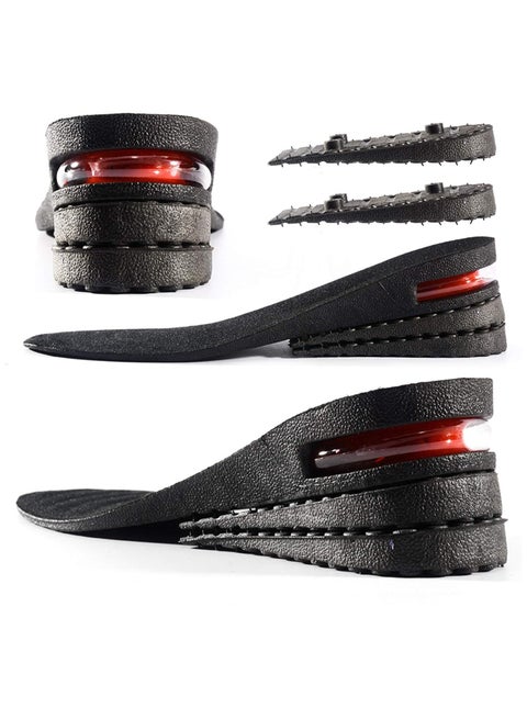 3-Layer Unisex Height Increase Insoles - Lift Kit for Men and Women - Air Cushion Heel Inserts (2.75"/7cm)