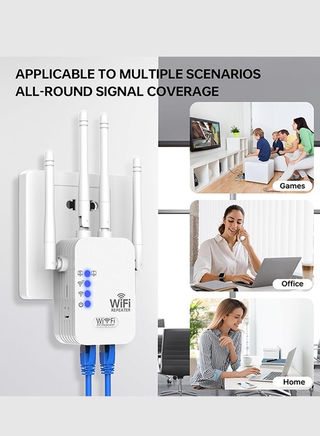 SUNDAREE WiFi Extender, WiFi Extenders Signal Booster for Home Up to 9000 sq.ft 5G/2.4G, WiFi Range Extender, Wireless Repeater, Long Range Amplifier with Ethernet Port, Compatible - Image 2