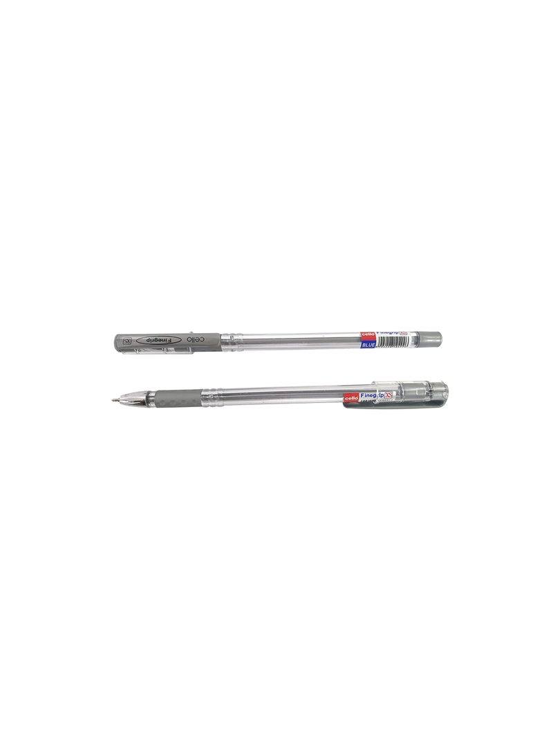 تشيلو قلم كرة Cello FINEGRIP مقاس XS 0.7 مم صندوق من 12 قطعة + قطعتان أزرق - Image 3