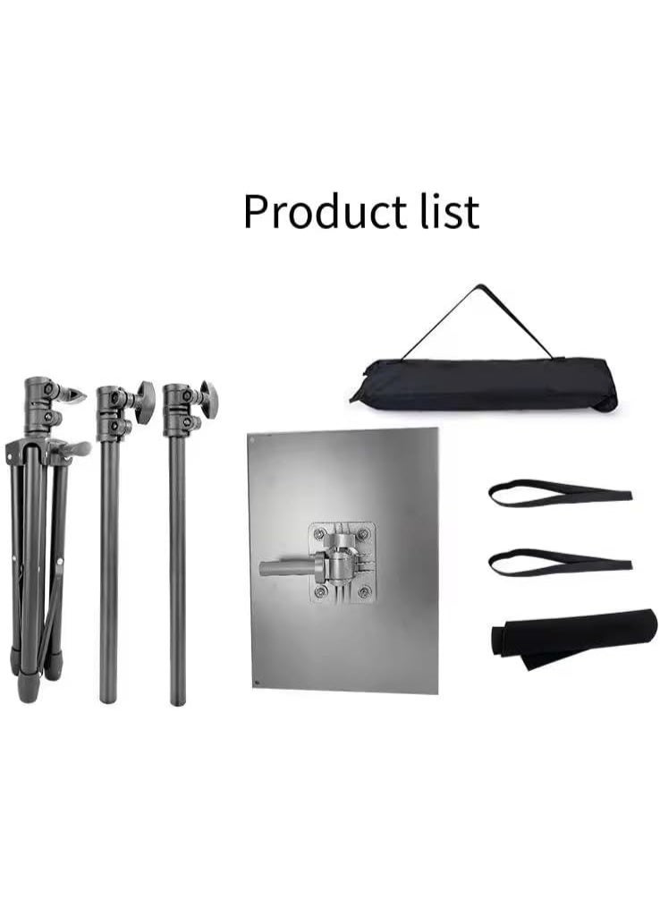 Dreamzon Laptop Stand Tripod – Portable and Adjustable Height Laptop Stand for Desk, Bed, and Presentations – Universal Compatibility with Anti-Slip Design and Carry Bag Included - Image 1