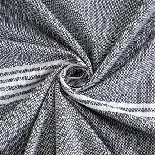 Värde Bedsheet for Double Bed | Handmade Cotton Double Bedsheet 210 Thread Count | Summer King Size BedSheet 90x100 Inches (7.5 x 8.3 Feet) | Handloom Design | Without Pillow Covers_Hit Grey - Image 4