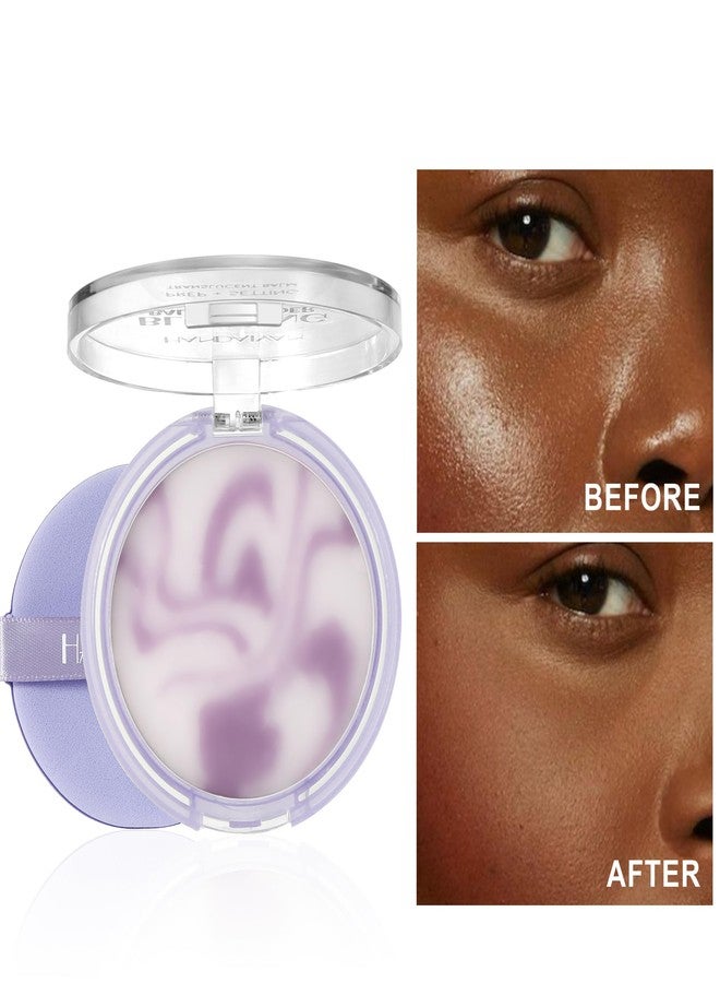 URQT Blurring Balm Matte Primer for Older Women, Poreless Soft-Focus Effect, Oil Control Longwear Setting Powder Balm, Flawless Matte Finish, Smooths Wrinkles, Three-dimensional Makeup Finish #FANCY - Image 4