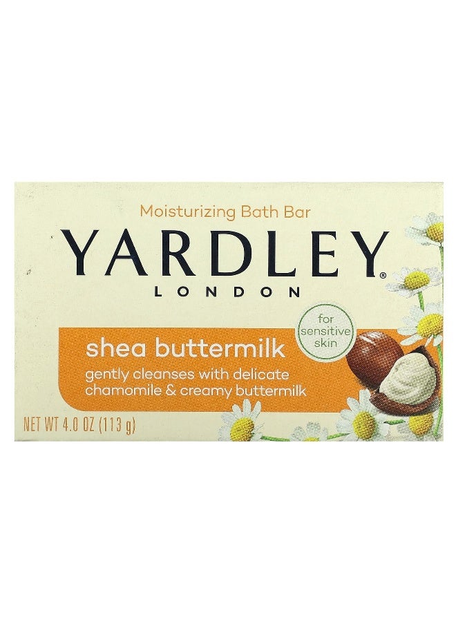 Yardley of London Yardley London, Moisturizing Bath Bar, Shea Buttermilk, 4 oz (113 g)  - Image 1