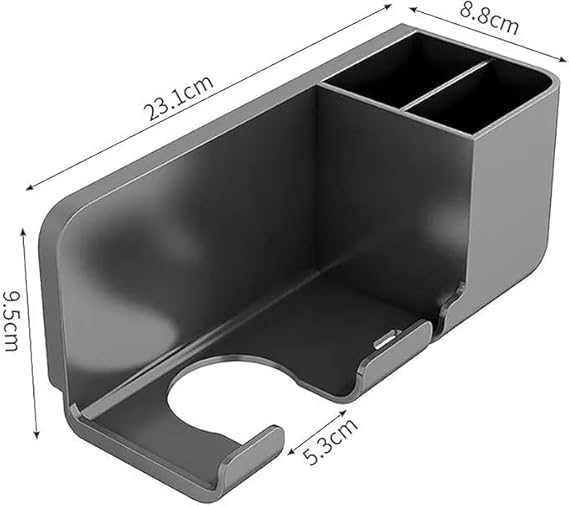 Vroxy Blow Dryer Wall Mount Holder Bathroom Hair Accessories Organizer Wall Mounted Blow Dryer Holder for Salon Bathroom Bedroom 1Pcs - Image 2