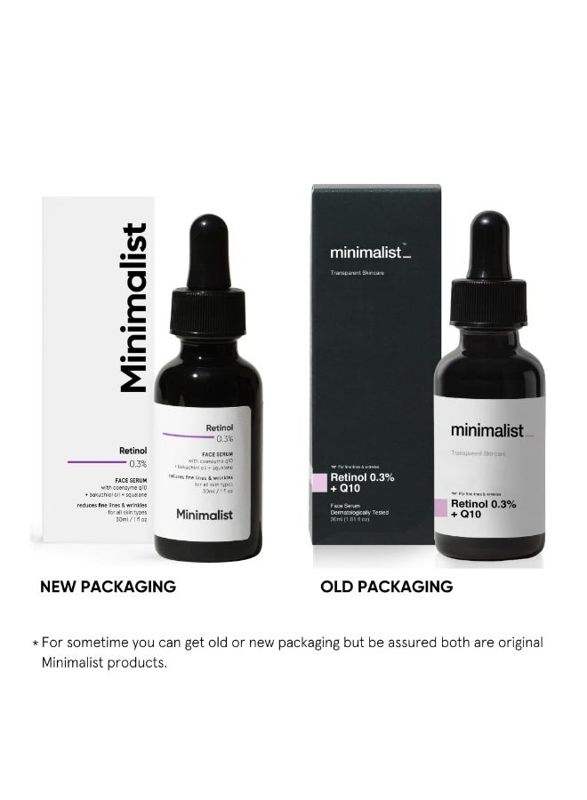 Minimalist Anti-Aging Night Serum with 0.3% Retinol & Q10|Fine Lines & Wrinkles Reduction Serum for Beginners|Water-Free Formula for Stability & Nourishment|Suitable for All Skin Types|For Unisex|30ml - Image 4