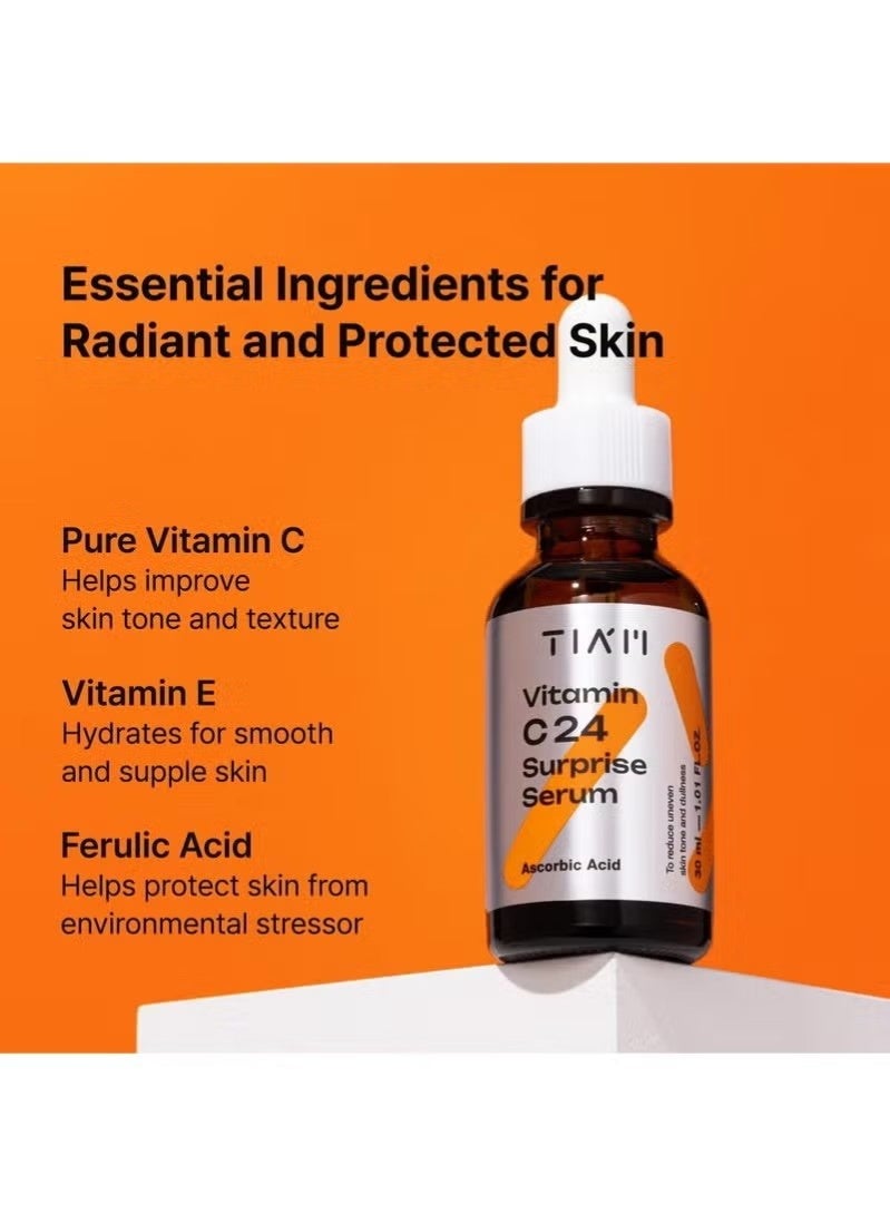 TIA'M TIAM Vitamin C 24 Surprise Serum for Brightening Dark Spots Uneven Tone AntioxidantRich Formula for Radiant Skin All Skin Types 30ml - Image 5