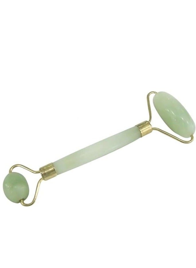 Jade Roller  Face Roller Massage Tool Facial Beauty Skincare Massager Face Slimmig Rollers Lift Anti Wrinkle Improve Skin and Health Through Natural Anti Aging Jade Stone (Green3) - Image 1