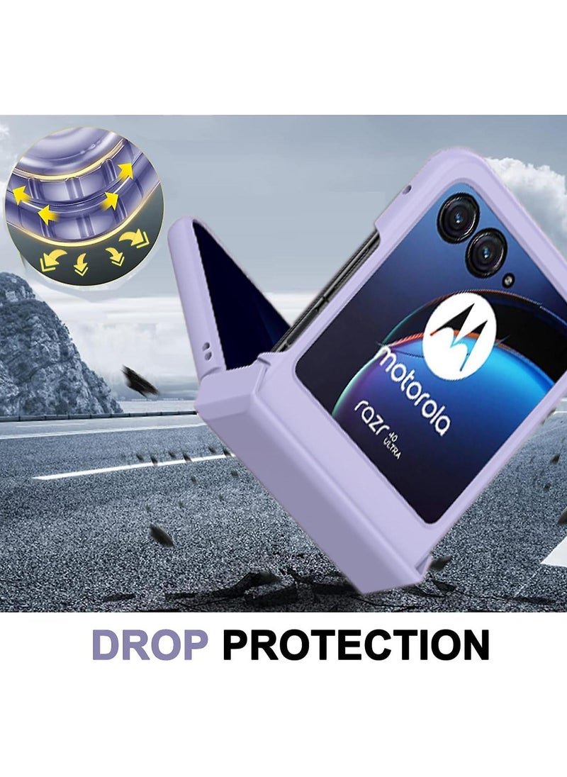 الهاتف المحمول Motorola Razr Plus 2023 مع الغطاء المفصل متوافق مع الحافظة، وحافظة الهاتف PC الصلبة متوافقة مع Motorola Razr 40 Ultra