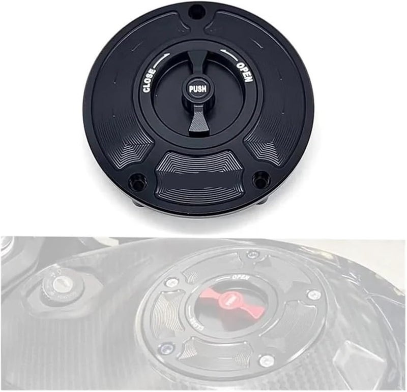 Silver Black Keyless Motorcycle Gas Tank Cap For Honda CBR 600 F4 F3 F2 1991 2008 - Image 3