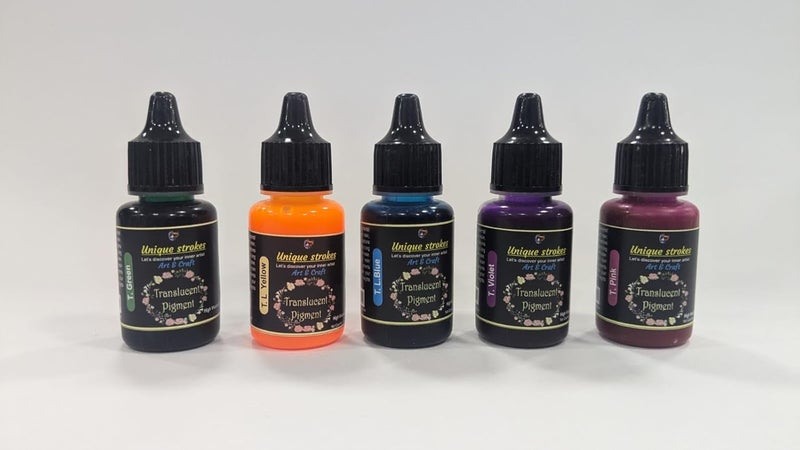 Unique Strokes Unique Strokes Translucent Pigment B Set of 5 75gm  - Image 2