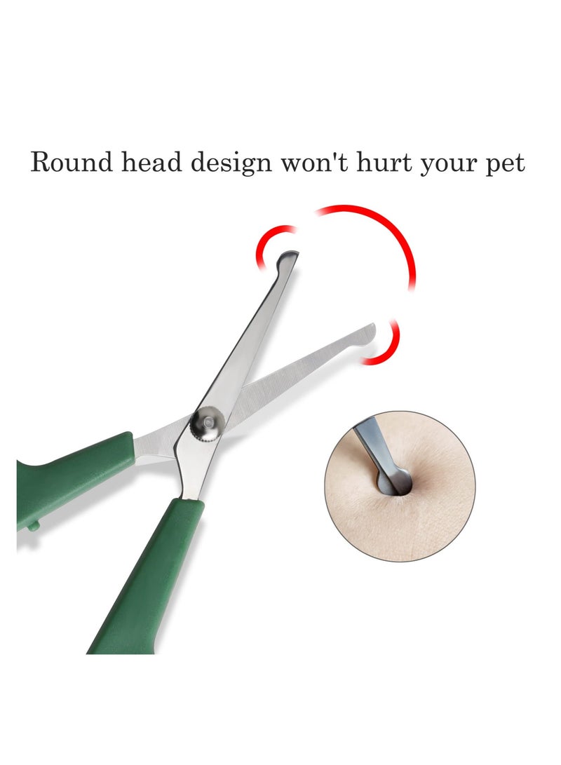 Excefore Dog Grooming Scissors with Safety Round Tip, 2 Pcs Pet Scissors, 2 Sizes 7.28inch and 6.5inch, Professional Grooming Scissor Stainless, Pet Grooming Scissors Round Head Design - Image 3
