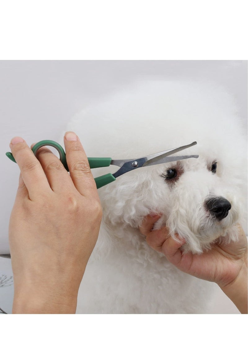 Excefore Dog Grooming Scissors with Safety Round Tip, 2 Pcs Pet Scissors, 2 Sizes 7.28inch and 6.5inch, Professional Grooming Scissor Stainless, Pet Grooming Scissors Round Head Design - Image 4
