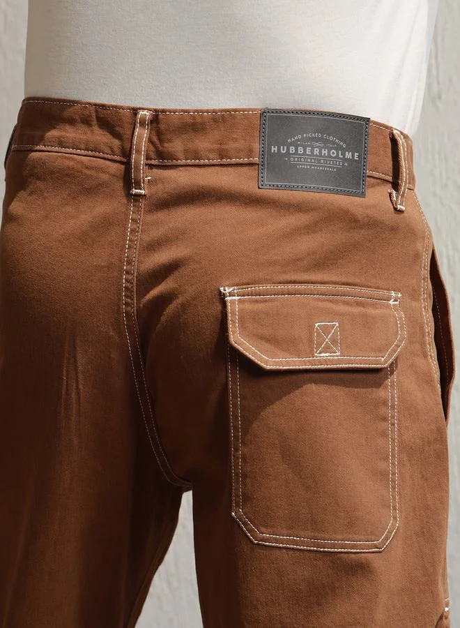Hubberholme Straight Fit Front Flap Pocket Detail Pants by Styli