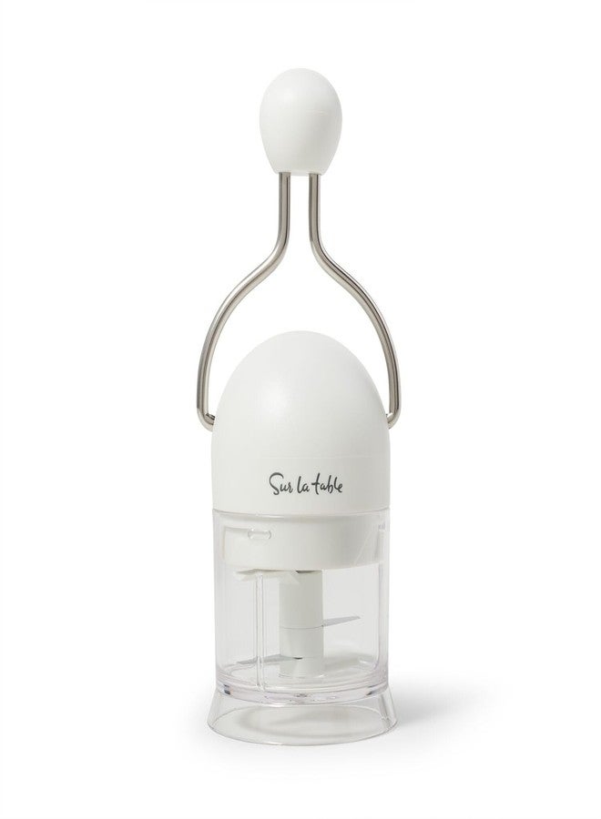Sur La Table Ratchet Garlic & Ginger Chopper, White