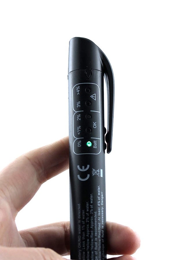 Brake Fluid Test Pen, Car Brake Fluid Inspection Tool Replacement Test Pen Test DOT3 DOT4 DOT5.1 ENV4 ENV6 Brake Fluid with 5 LED Indicator Hydraulic Oil and Water Analyzer Automatic Diagnostic Tester - Image 4