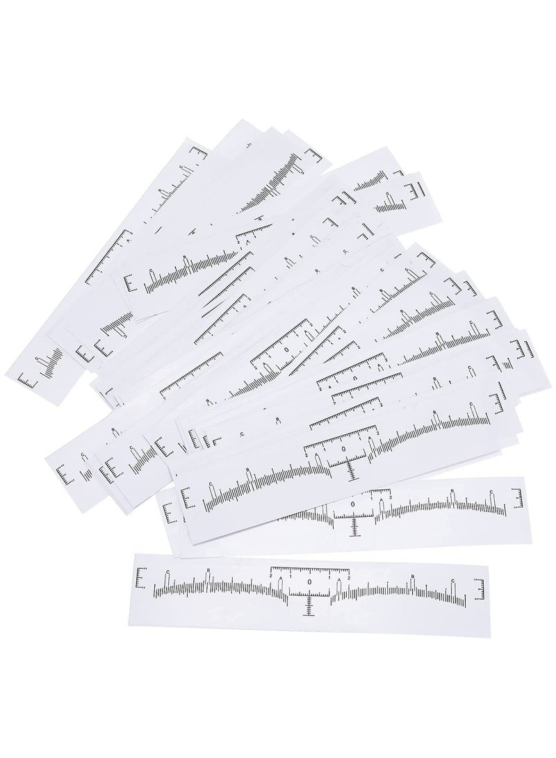 أوريتي 100 قطعة من ملصقات مسطرة الحواجب للاستخدام مرة واحدة - Image 2