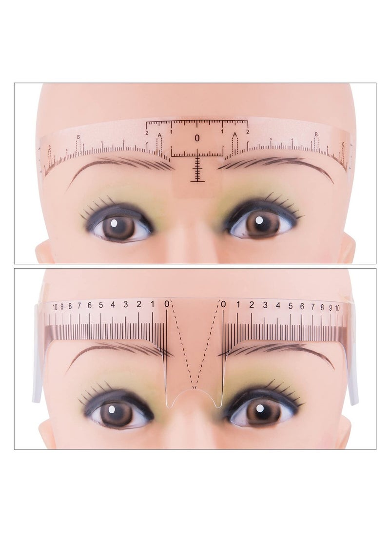 أوريتي 100 قطعة من ملصقات مسطرة الحواجب للاستخدام مرة واحدة - Image 5