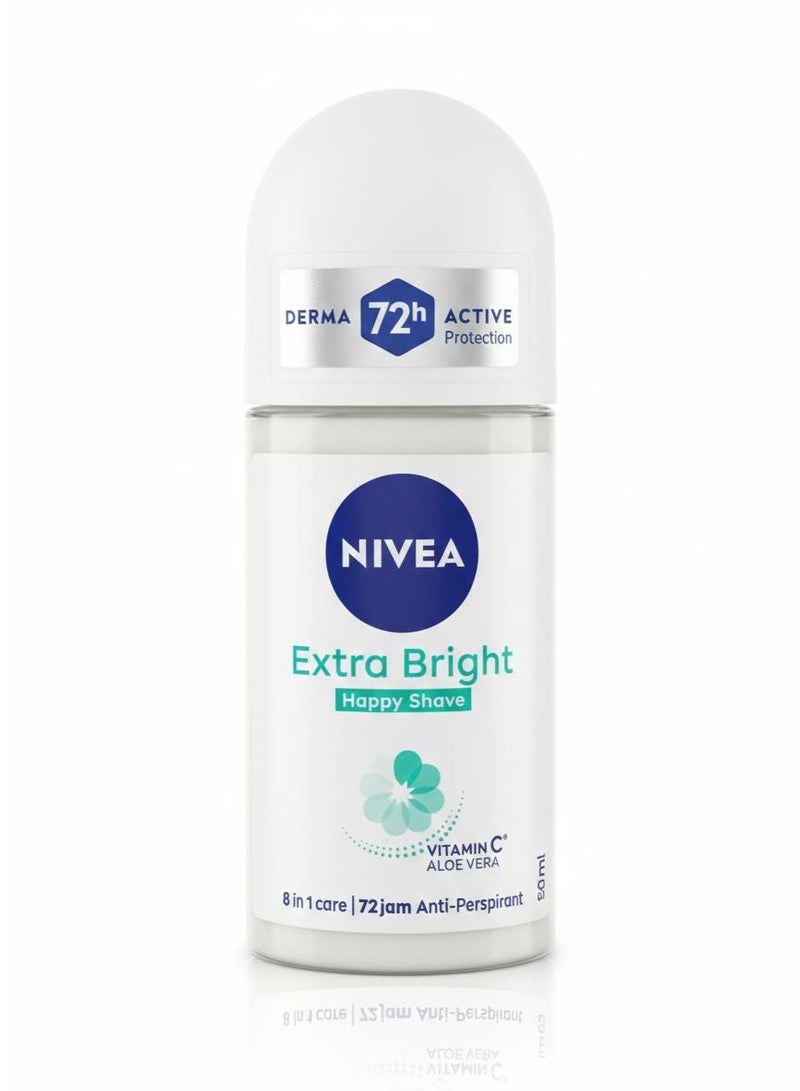 نيفيا مزيل عرق رول اشراق حلاقة سعيدة فيتامين سي 0%كحول 50 مل - Image 1