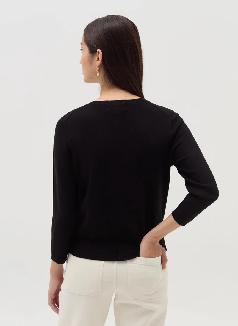 Ovs Cardigan with three-quarter sleeves