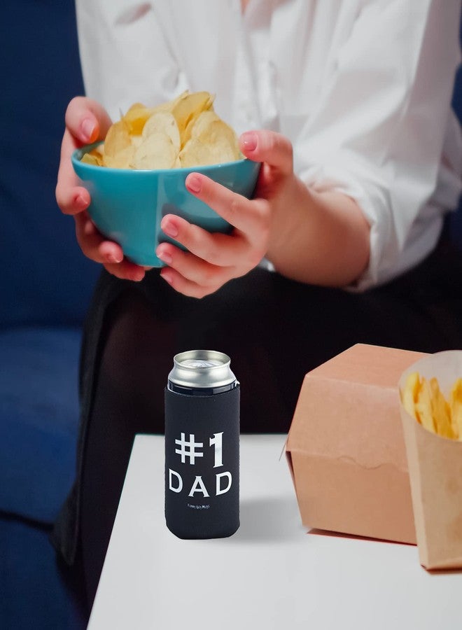 Funny Guy Mugs #1 Dad Collapsible Neoprene Can Coolie - Drink Cooler - Image 3