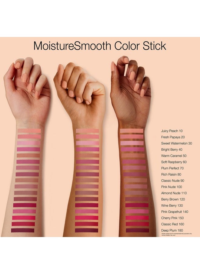 Neutrogena - Moisturesmooth Color Stick For Lips, Moisturizing And Conditioning Lipstick With A Balmlike Formula, Nourishing Shea Butter And Fruit Extracts, 90 Classic Nude.011 Oz - Image 1