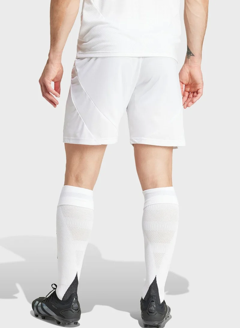 Adidas Real H Sho White Football Shorts For Men Xs