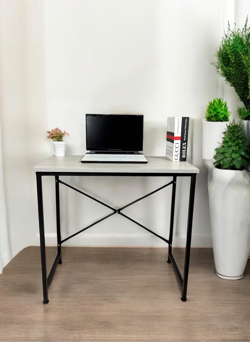 80*40cm desk, easily assembled and disassembled - Gray - Image 1
