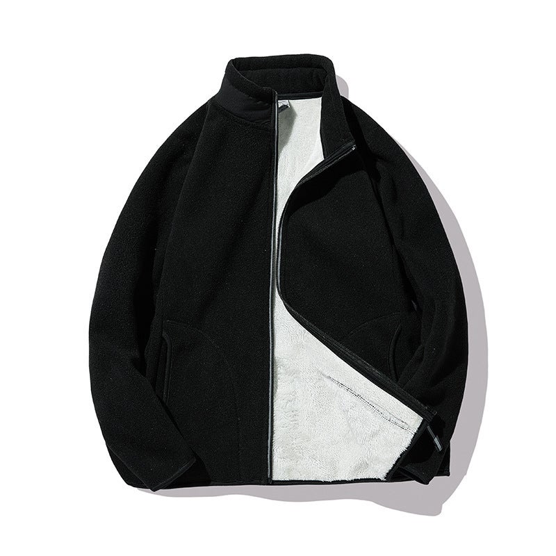 Lamb Fleece Fleece Fleece Jacket Women'S Fleece Jacket Jacket Fleece-Lined Thick Warm Sweater Men'S Cardigan - Image 5